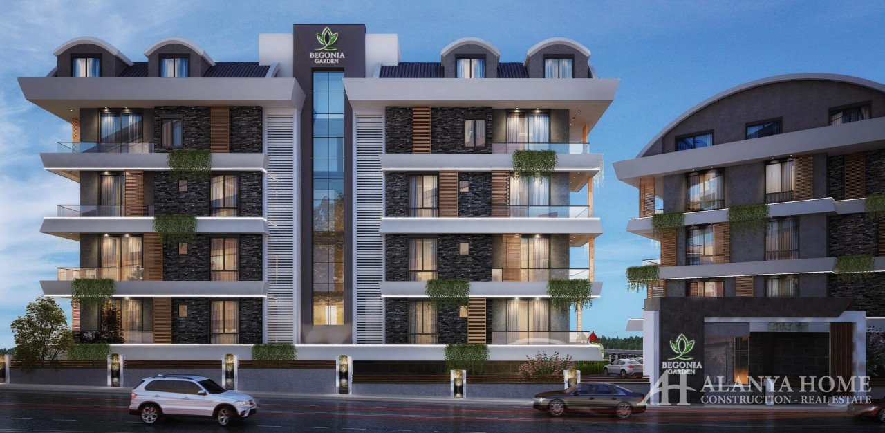 Begonia Garden Haluk Bey Oba Alanya Antalya Turkey purchase sale property of a furnished one-bedroom